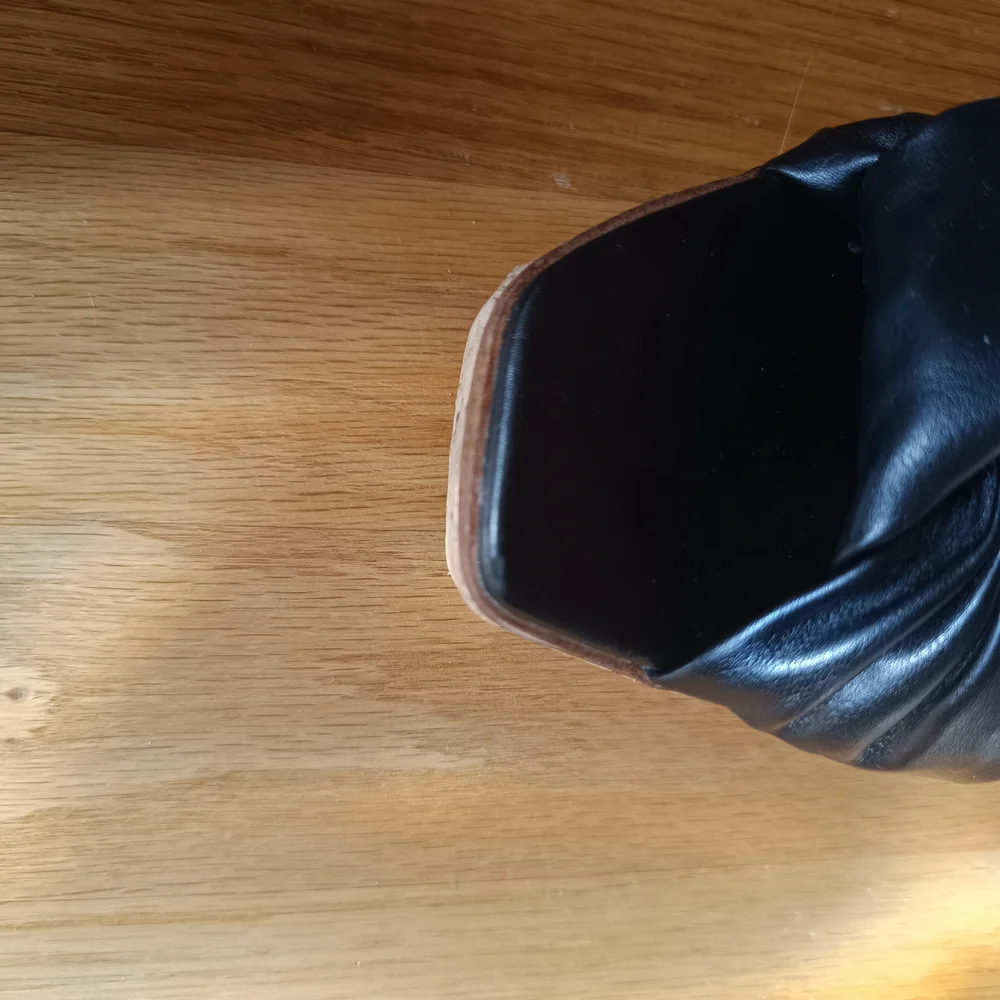 NEW Black Wedge Sandals - Picture 7 of 7